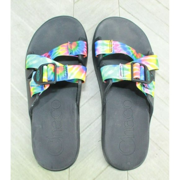 Chaco Multicolor Nylon Slip On Adjustable Buckled Casual Sandals Size 8 - Picture 8 of 8